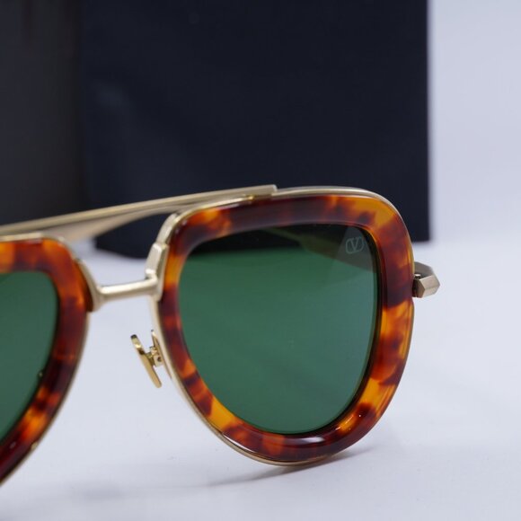 Valentino V-LSTORY VLS-129C Sunglasses - Honey Havana/Green - Picture 6 of 10